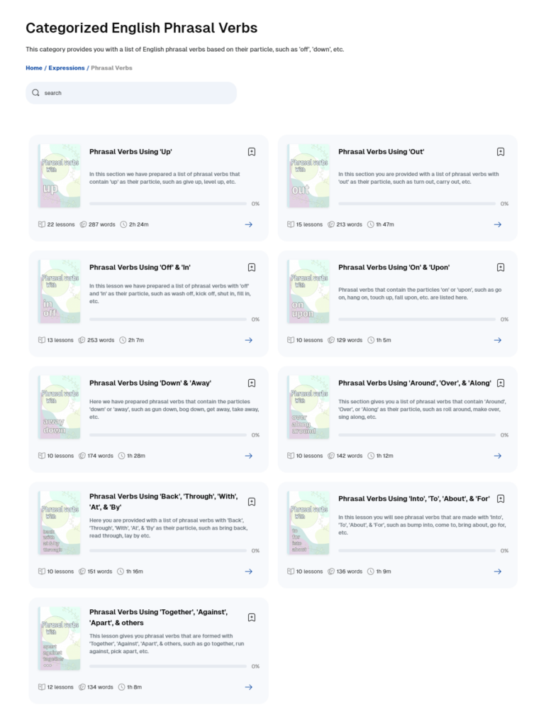 Phrasal Verbs On Langeek Langeek Help Center Phrasal Verbs On Langeek Langeek Help Center